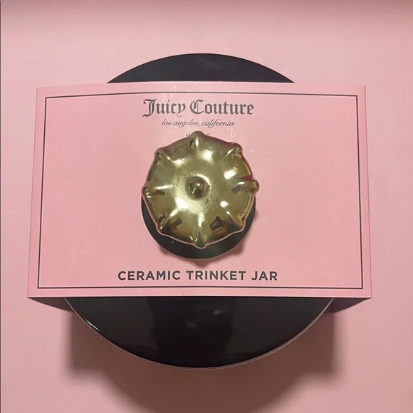 Juicy Couture Striped Ceramic Trinket Jar - Picture 2 of 2